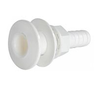 Osculati Scarico a Mare plastica Bianca 1/2 (Seacock White Plastic w/Hose Adaptor 1/2