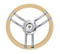 Osculati Volante C INOX/Avorio 350 mm (C Soft Polyurethane Steering Wheel Ivory/SS 350 m