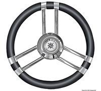 Osculati Volante C INOX/Nero 350 mm (C Soft Polyurethane Steering Wheel Black/SS 350 mm