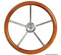 Osculati Volante Corona in Teak mm 350 (Steering Wheel w/Teak Outer Ring 350 mm)