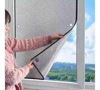 Oscurecedor Película de Ventana Láminas aislantes con Ventosas Papel de Aluminio Reflectante para Ventanas Coche Protección Solar Refrigeración Láminas de Ventana(40x80cm)