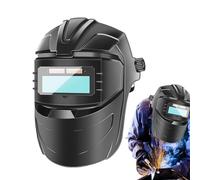 Oscurecimiento automático Pasamontañas de soldadura - Protección facial antideslumbramiento para soldadura, visera amplia gama antiempañamiento ajustable para bricolaje reparación de automóviles