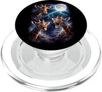 Oscuro Jirafa Bajo la Luna Llena Vintage Fantasía Rayo PopSockets PopGrip para MagSafe