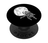 Oscuro y arenoso Escarabajo estiércol Sisyphus Rolling Earth PopSockets PopGrip Adhesivo