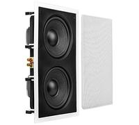 OSD - Subwoofer de Pared Dual de 8 Pulgadas (20.32 cm) con Puente Trasero Reforzado de 350 W, fácil instalación, Parrilla pintable, IWS88