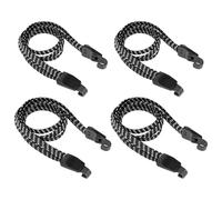 OSDUE 3 en 1 Pulpos Elásticos con Ganchos, 4 Piezas Cinchas de Amarre Ajustable Correas de Alta Resistencia Tensor de Equipaje para Bicicleta, Moto Casco, Portabicicletas, Equipaje, (65cm+77cm)