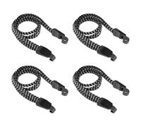 OSDUE 3 en 1 Pulpos Elásticos con Ganchos, 4 Piezas Cinchas de Amarre Ajustable Correas de Alta Resistencia Tensor de Equipaje para Bicicleta, Moto Casco, Portabicicletas, Equipaje, 65cm