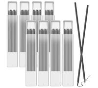 OSDUE 48 PCS de Minas de Lápiz de Carpintería, 2,8 mm, Repuesto de Minas de Lápiz de Construcción Mecánica de Agujero Profundo Sólido para Dibujar, Escribir, Manualidades,Bocetos (Negro)