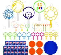OSDUE 53PCS Kit de Soplado de Burbujas, Kit de Burbujas de Jabón, kit de Burbujas para Niños, Kit de Burbujas Creativo, Adecuado para Actividades al Aire Libre, Fiestas de Cumpleaños,Juegos Infantiles