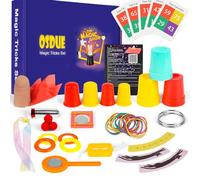 OSDUE Juego de Magia, Kit de Ciencia De 12 Trucos con 12 Experimentos úNicos Y Videos de Trucos de Magia con Tutoriales Gratuitos para Mayores de 14 + Años
