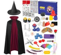 OSDUE Juego de Magia, Más de 24 Trucos de Magia Clásica, Kit de Magia con Manual de Instrucciones y Vídeo Tutorial, Juego Magic Secrets para Niños Pequeños, Niños, Niñas, Principiantes