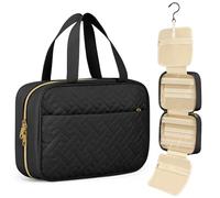 OSDUE Neceser de Viaje, Impermeable Bolsa de Aseo con Desplegable Compartimentos con Gancho de Metal Ligera para Makeup Champú Dormitorio Cuarto de Baño, Gran Capacidad para Hombre y Mujer 90*28CM B