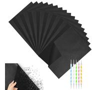 OSDUE Papel de Transferencia y Copia, 200 Hojas A4 Papel de Carbon Transfer Grafito Negro para Madera Trazar para Preparación de Facturas de Oficina por Duplicado 21x29.7cm con Bolígrafo de Impresión