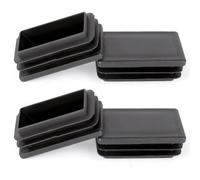 OSDUE Patas de Silla,4 Piezas Tapones Rectángulo 60 * 40mm Insertos de TubosTapones laminares para Tubo Cuadrado Plástico, Tapones Tapas de Tubo para Patas de Mesa, Sillas, Sofás, Mesas