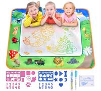 OSDUE Pintura al Agua Mat Infantil,78x58 cm Alfombra de Juego Educativo Didáctico Mágica Infantil Juegos Educativos Tapete de Dibujo Incluye Accesorios para Niños Niñas
