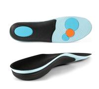 OSDUE Plantillas Ortopédicas, Plantillas Para Soporte del Arco Alivio Eficaz de Fascitis Plantar, Espolón Calcáneo, Juanetes, Pies Planos, Dolor De Pies, Para Hombres y Mujeres (Azul Negro, 43-44 EU)