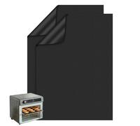OSDUE Protector Horno Interior, Paquete de 2 Alfombrilla Horno Reutilizable Revestimiento Antiadherente Estera de Barbacoa Recortable Universal para Hornos Eléctricos y Microondas (32 x 50 cm)