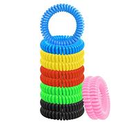 OSDUE Pulseras De Mosquitos 12 Piezas, Pulsera PortáTil De Mosquitos, Pulsera Mosquitos Adultos Niños, Ajuste Para Camping Senderismo Interiores Y Exteriores Impermeable