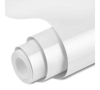 OSDUE Vinilo Textil Termoadhesivo,10FT Vinilo Adhesivo Self Adhesive Vinyl Roll 30.5x305 cm Vinilo Cricut Permanente Blanco Brillante para Regalos de Cumpleaños,Adornos de Fiestas,Silhouette Cameo