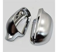 OSEAY 1 par de cubiertas de espejo retrovisor cromado mate, tapa de protección, cubierta de espejo de coche con estilo for B8 A3 A4 A5 A6 S4 RS4 S6 RS6(Without Side Assist)