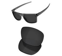 OSharp Lentes de repuesto para lentes de sol Oakley Leffingwell OO9100-57 mm, polarizados HD, espejados, protección UV, Negro carbón - Polarizado HD