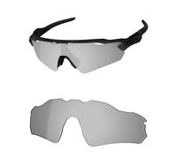 OSharp Lentes de repuesto para lentes de sol Oakley Radar EV S Path OO9510, polarizados HD, espejados, protección UV, ajuste perfecto, Espejo plateado cromado - Polarizado HD