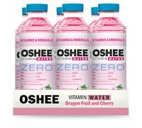 Oshee Vitamin Water ZERO Vitamins & Minerals Flavour 555ml (Pack of 6) - Magnesium, Niacin, Pantothenic Acid, Vitamin B6, Folic Acid, Biotin, Vitamin B14