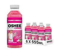 Oshee Vitamina Agua Sabor Uva Roja/Fruta Libélula 555ml (paquete de 6)