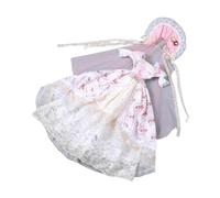 Oshhni 1/3 bjd muñeca Princesa Vestida oufit Haz Tus propias muñecas Accesorios fotográficos para niñas pequeñas Vestida de Cosplay para 60 cm Princesa