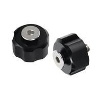 Oshhni 1 par de de Placa Trasera de Acero Inoxidable M8, Tuerca Negra, reemplazo rápido para BCD de Buceo, fácil de Instalar