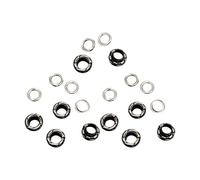 Oshhni 10 ojales con arandelas, fácil instalación, ligeros, de metal, para, núcleos de cuentas y proyectos de bricolaje, Style C