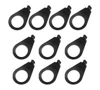 Oshhni 10 Uds Perillas de Guitarra Placa de Puntero Perilla de Metal Indicador Perilla de Control de Guitarra Arandelas de Puntero para Reemplazo de Instrume, negro