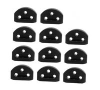 Oshhni 12 piezas de cuentas de puente de 3 agujeros, bridas de cuerda, cuentas de puente, sujetadores de cuerdas de guitarra ligeros para guitarra clásica, Negro