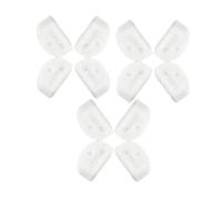 Oshhni 12 piezas de cuentas de puente de 3 agujeros, bridas de cuerda, cuentas de puente, sujetadores de cuerdas de guitarra ligeros para guitarra clásica, Blanco