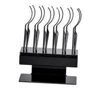 Oshhni 12 unidades de barras para pestañas, soporte de exhibición y recolección para salón, Negro