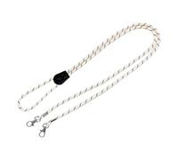 Oshhni 2 Correas para Guantes de esquí y Clips para Manoplas. Soporte portátil para Manoplas. Accesorios de esquí. Cordón con Conector para Correas de, Blanco 150cm