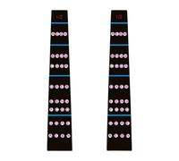 Oshhni 2 Pegatinas de Guía para Dedos de Violín, Pegatinas de Notas de Diapasón, Etiquetas de Calcomanías Musicales de Repuesto, Marcadores de Diapasón para, Style C