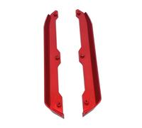 Oshhni 2 Piezas 1:14 RC Chasis de Coche Guardabarros Aleación de Aluminio Resistente Mejora Lateral Trailbar para Wltoys 144010 144002 RC Hobby Car, Rojo