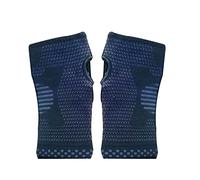 Oshhni 2 Piezas Cómoda Muñequera Palm Brace Correa de Compresión Accesorio Protección Nylon Transpirable para Senderismo Levantamiento de Pesas Adulto, negro