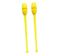 Oshhni 2 Piezas de Accesorios de Baile para Gimnasia rítmica, Barra de Ejercicio conectable de 44 cm para práctica de espectáculos, Amarillo