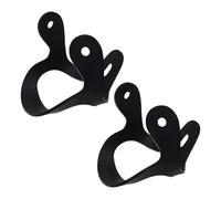 Oshhni 2 Piezas de amarres de espuela de 3 vías, Accesorios de Goma para Hombres y Mujeres, Correas de talón para Sujetar espuelas de equitación, amarres de