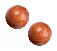 Oshhni 2 piezas de bolas de de mano portátiles compactas, suaves, duraderas, destreza de, de madera, bolas de ejercicio chinas pa padres, 6cm Rojo Marrón