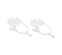 Oshhni 2 Soportes para Guantes de Golf, tensores Profesionales para Herramientas de Golf, Soporte para secador de Guantes, Colgador para Mantenimiento, Blanco