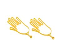 Oshhni 2 Soportes para Guantes de Golf, tensores Profesionales para Herramientas de Golf, Soporte para secador de Guantes, Colgador para Mantenimiento, Amarillo