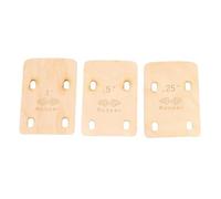 Oshhni 3 juntas de placa de cuello de 4 agujeros, 0,25 0,5, 1 grado para reparación de guitarra eléctrica y bajo