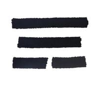 Oshhni 4 Fundas para muserolas de Cabestro, Accesorios de Entrenamiento para Bridas, Juego de Tubos de Cabestro de Peluche, Suministros equinos, Negro