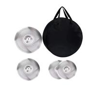 Oshhni 4 piezas de platillos tranquilos de placas de batería de tambalias musicales repuestos de repuesto de repuesto