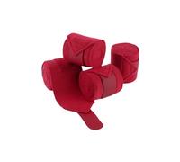 Oshhni 4 Vendas de Vellón Suave para Patas de Caballo, Profesionales, Transpirables, para Entrenamiento de Salto Y Equitación, Rojo