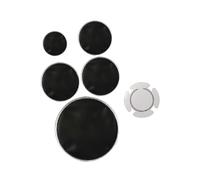 Oshhni 5pcs Drumhead Professional equilibrado, reduce el volumen, la piel de la cabeza de batería silenciosa para la cabeza para los reproductores de, Style B
