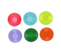 Oshhni 6 Discos de Vinilo en Miniatura a Escala 1/6, Modelo de Muebles para Sala de música en Miniatura y Accesorios para casa de muñecas, con Verde Oscuro